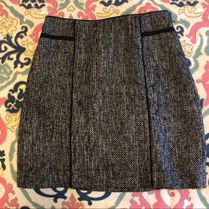 White House Black Market Gray Wool Pencil Skirt